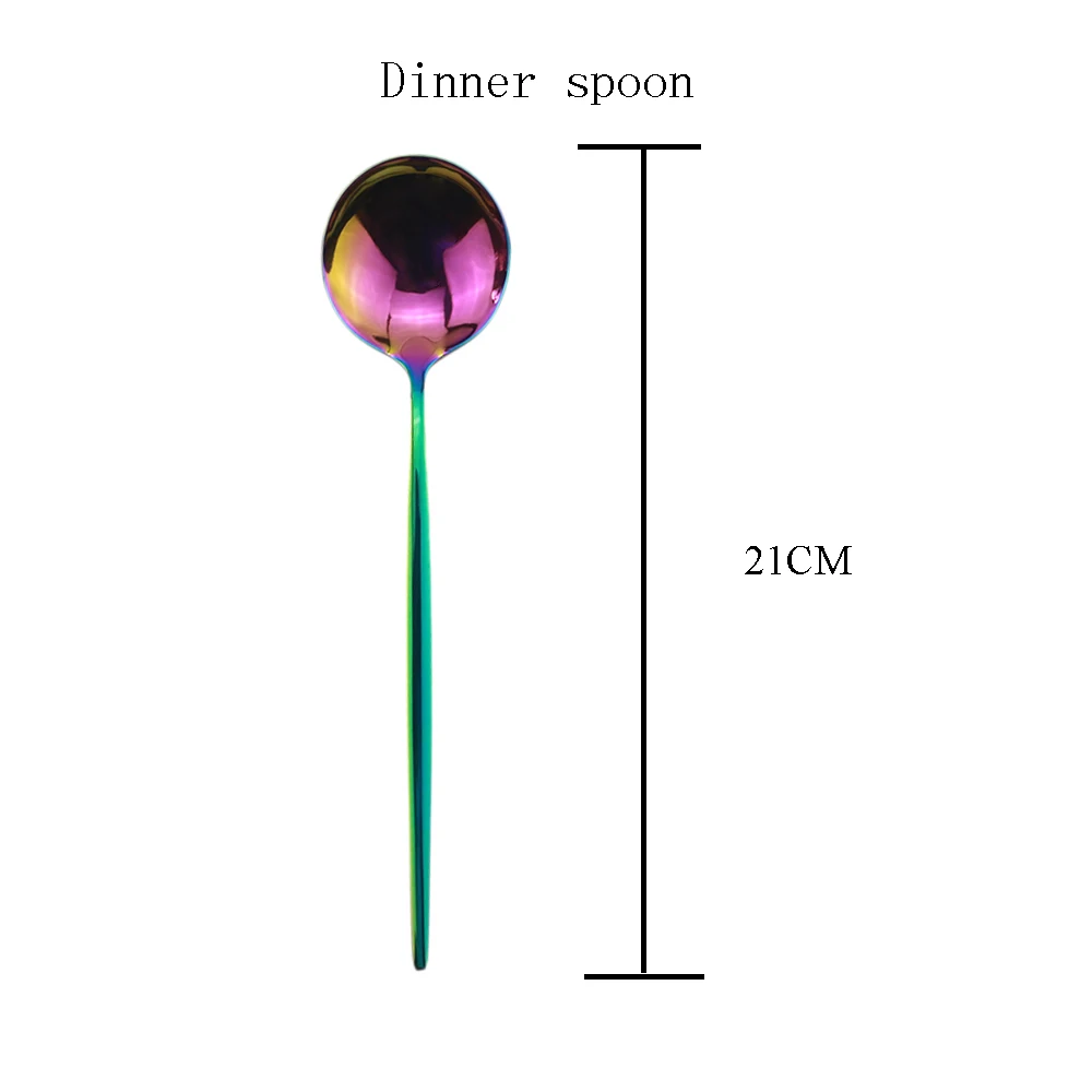rainbow dinner spoon