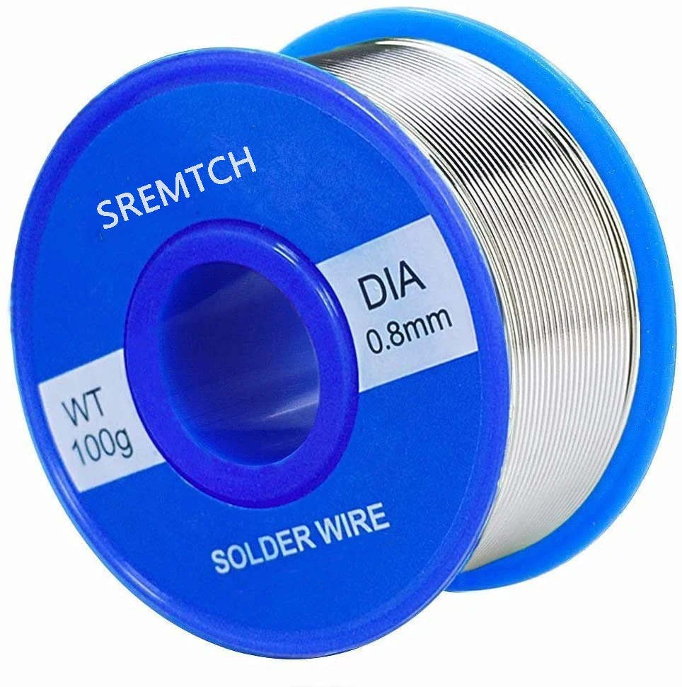 

100g New Tin lead Rosin Core Solder Wire 0.8mm 2% Flux Reel Welding line Soldering Wire Roll