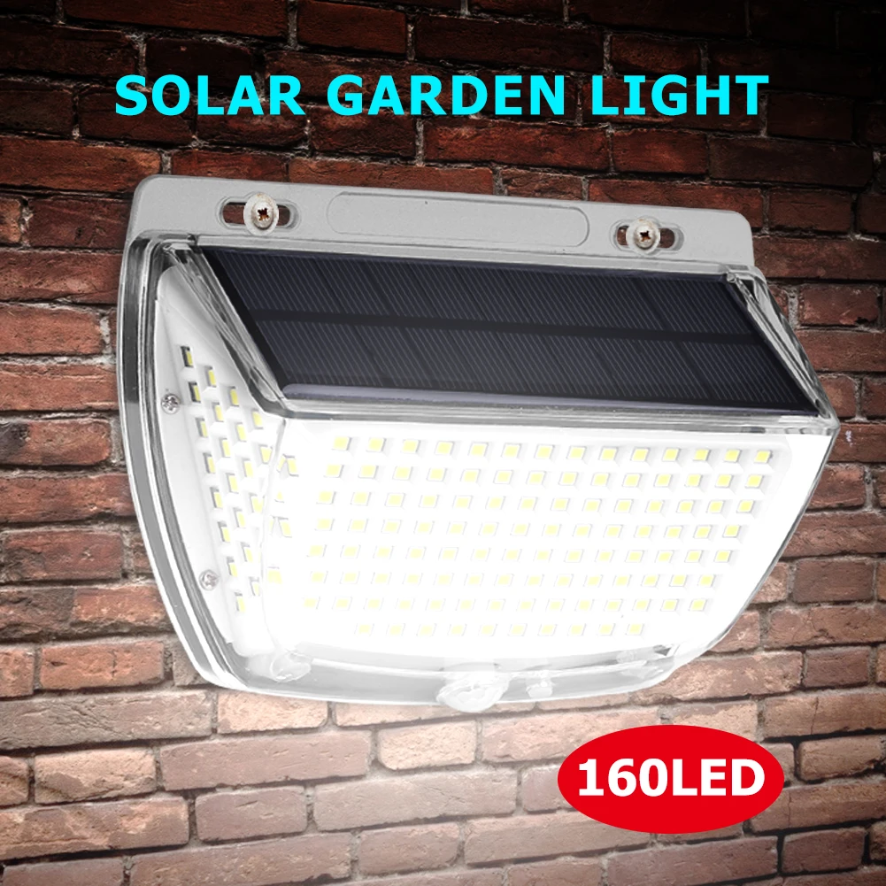 Upgrade Solar 468 LED PIR Motion Sensor Wall Light Garden Outdoor Security Lamp 