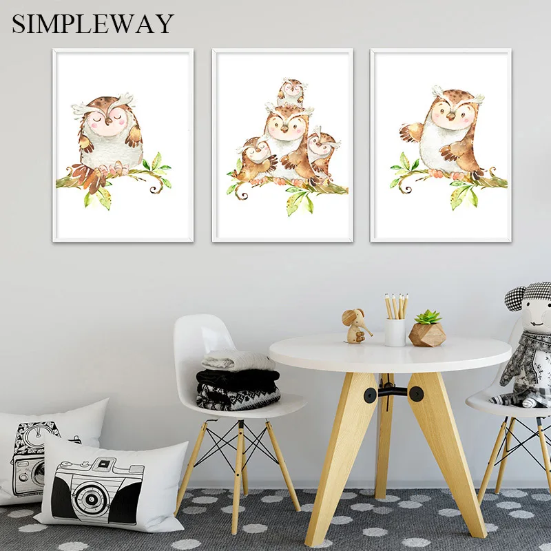 woodland animal wall decor