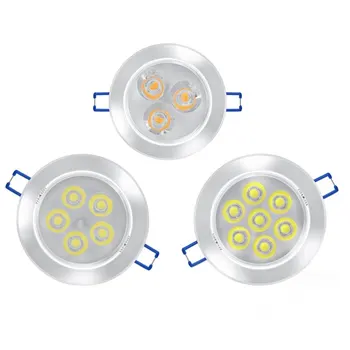 

LED Round Dimmable LED Downlight Light Ceiling Spot Light 3w 5w 7w AC110-220V Ceiling Recessed Lights Indoor Lighting