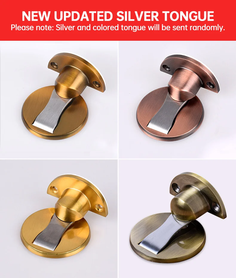 Thickened Green Bronze for Wooden Doors/Glass Doors/Metal Doors Door Stop 2-Piece Stainless Steel Door Stop Thickened Green Bronze for Wooden Doors/Glass Doors/Metal Doors Door Stop 2-Piece Stainless Steel Door Stop