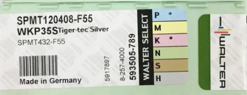 WALTER 10 шт. карбидные вставки SPMT 120408-F55 WKP35S