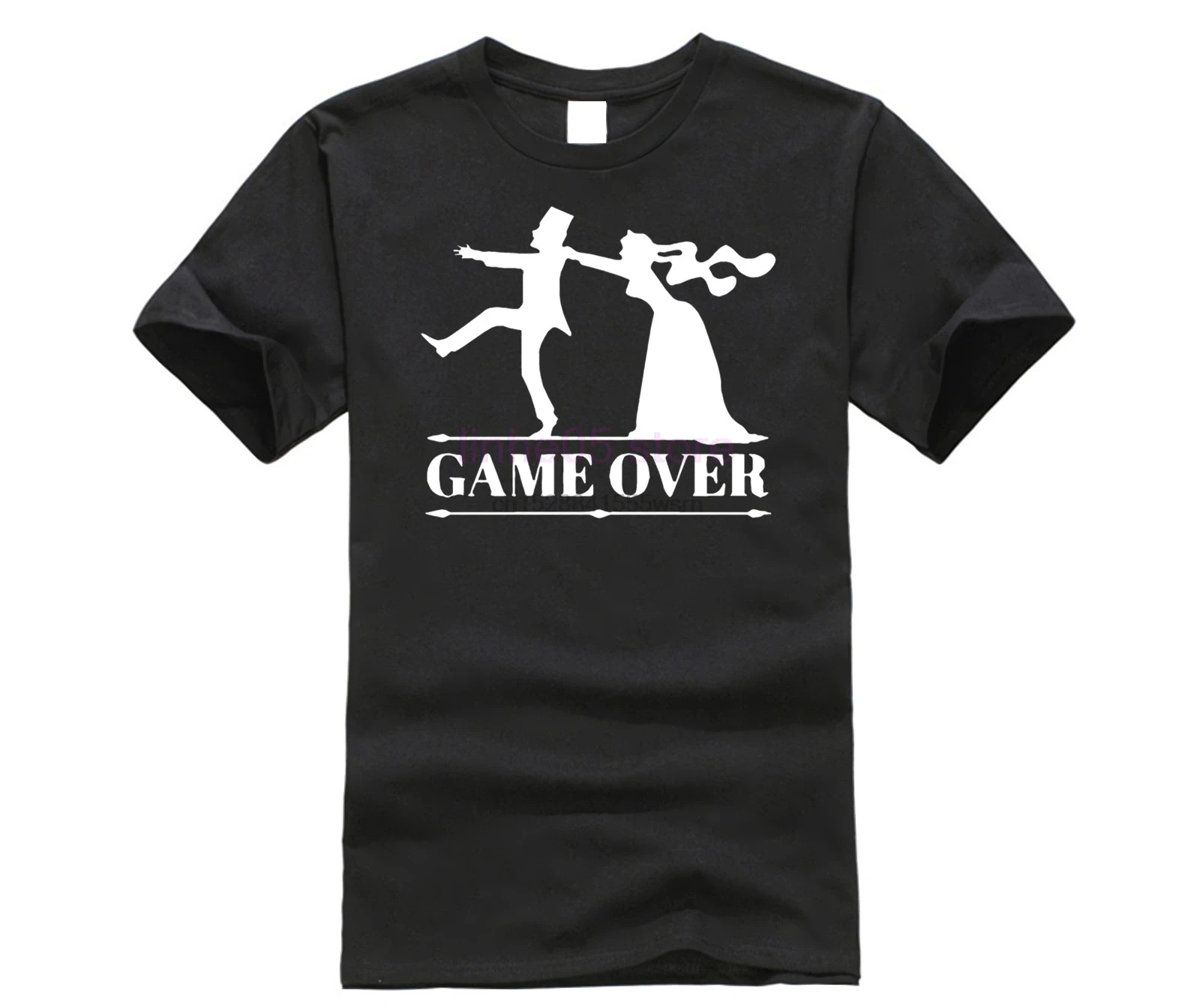 game over bride groom bachelor bachelorette party T Shirt Funny Tshirt Mens Clothing Short Sleeve Camisetas T-shirt |
