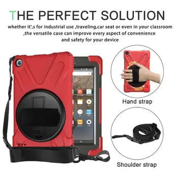 

30 pcs 360 Degree Swivel Stand for iPad Air2, 3-Layer Drop Protection Rugged Protective Heavy Duty Cover for iPad 6 +Hand strap