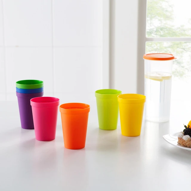 Multicolor Drinking Cups - Set of 8