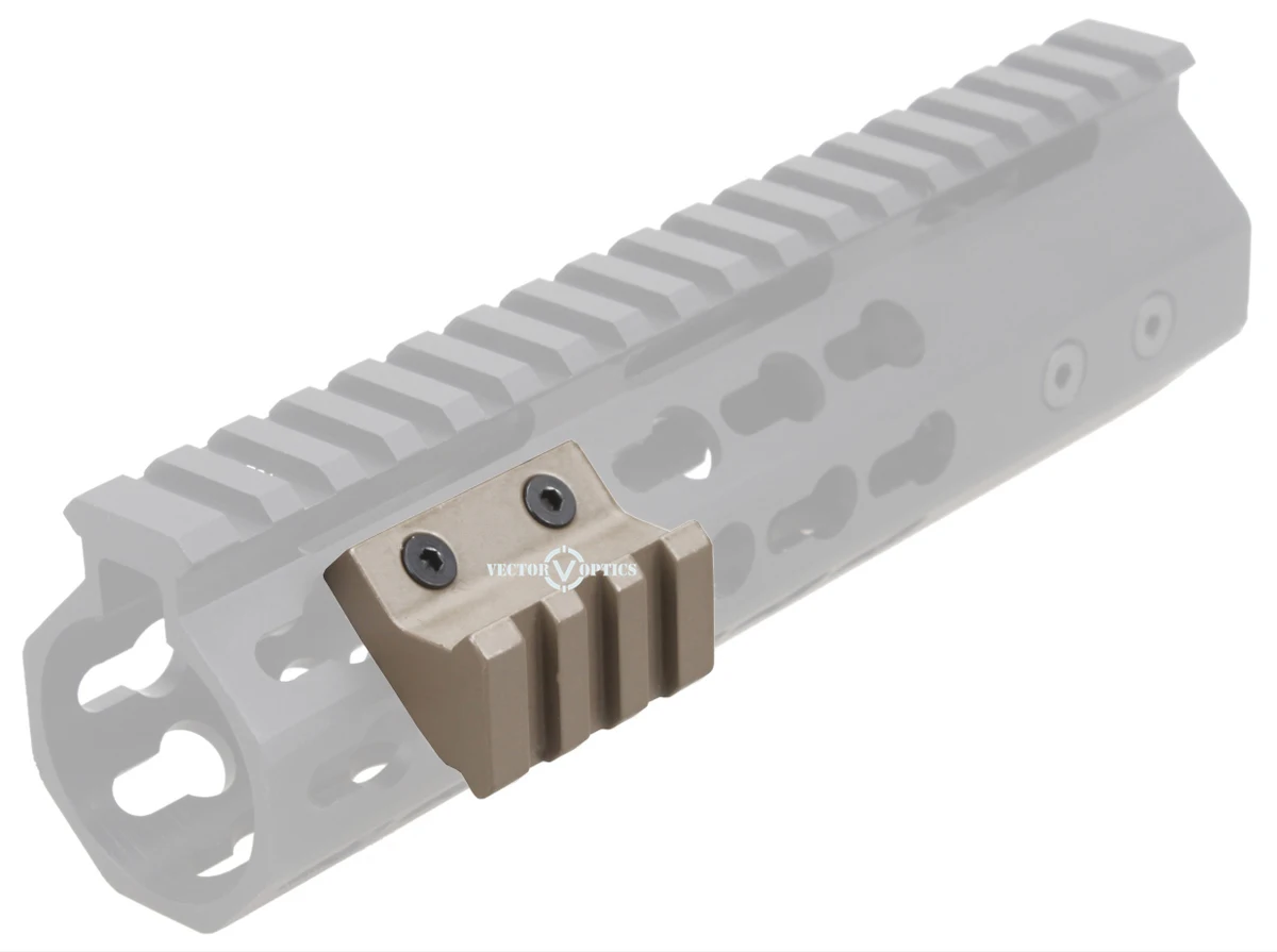 KeyMod Handguard Assessories 45 градусов смещение Пикатинни Крепление 3 слота 1,5 дюймов 1 1/" Длина