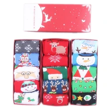 Высококачественные женские модные носки, женские рождественские носки, зимние носки, рождественские подарки, кавайная подарочная упаковка