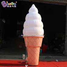 Складная 3mH надувная модель конусов для мороженого для продвижения продукции/рекламные надувные игрушки для украшения мороженого