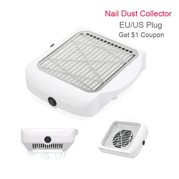 

Powerful Nail Dust Suction Collector with Fan Vacuum Cleaner Manicure Tools Nail Filter Nail Dust Collector Nail Cleaning Tool