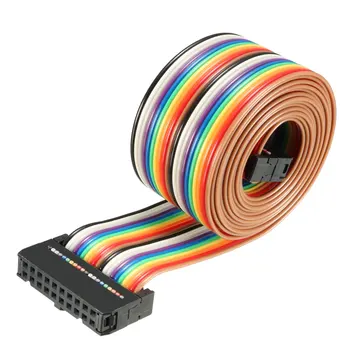 

uxcell 1 Pcs IDC Rainbow Wire Flat Ribbon Cable 20 Pins 128cm Length 2.54mm Pitch Type-C for Laptops, LCD TVs, LCD Monitors
