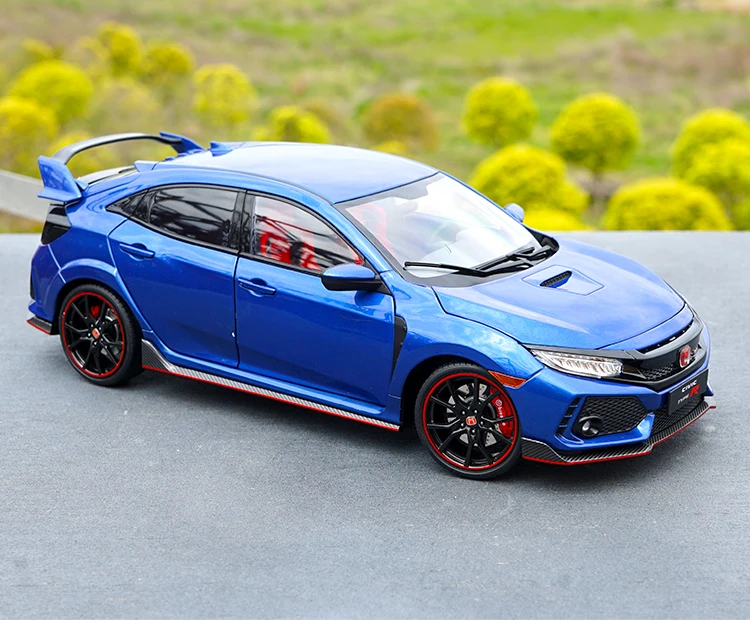 Оригинальный авторизованный аутентичный сплав 1/18 Honda Civic Тип R FK8 японский красный