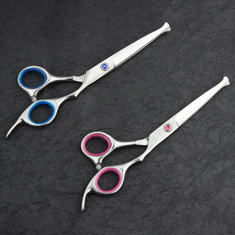 Brainbow 6 inch Cutting Thinning Styling Tool Hair Scissors Stainless Steel Salon Hairdressing Shears Regular Flat 3