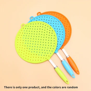 

EASY-25cm Anti Oil Splashing Lid Cover Silicone Pot Safeguard Anti Spill Lid Cover Pot Pan Lid Cooking Tools for Kitchen