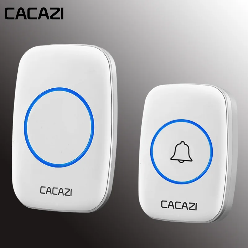 Водонепроницаемый дверной звонок CACAZI 100-240 В 38 колец 3 громкости 300 м | Безопасность