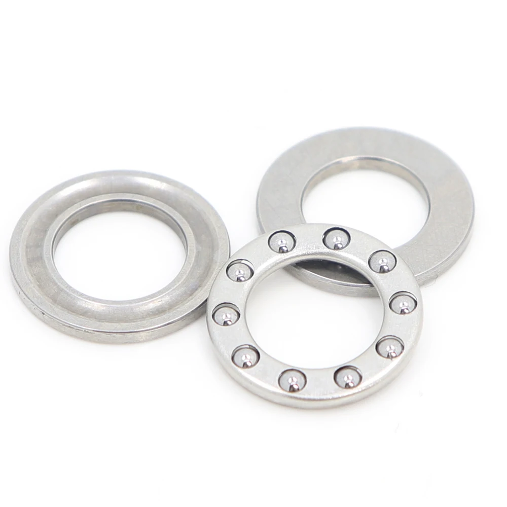 Miniature Ball Bearings Bicycle Ball Bearing F6-12M F7-15M F8-14M F8-16M F10-18M (6PC) Stainless Steel Cage Axial Ball Thrust Bearings 6*12*4.5*7*15*5*8*14*4*16*10*18*5.5 mm