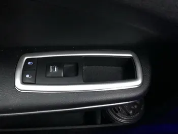 

For Dodge Journey JUCV For Fiat Freemont 2013-2018 Window Glass Switch Cover Overlay Trim Panel Chrome Car Styling Accessories