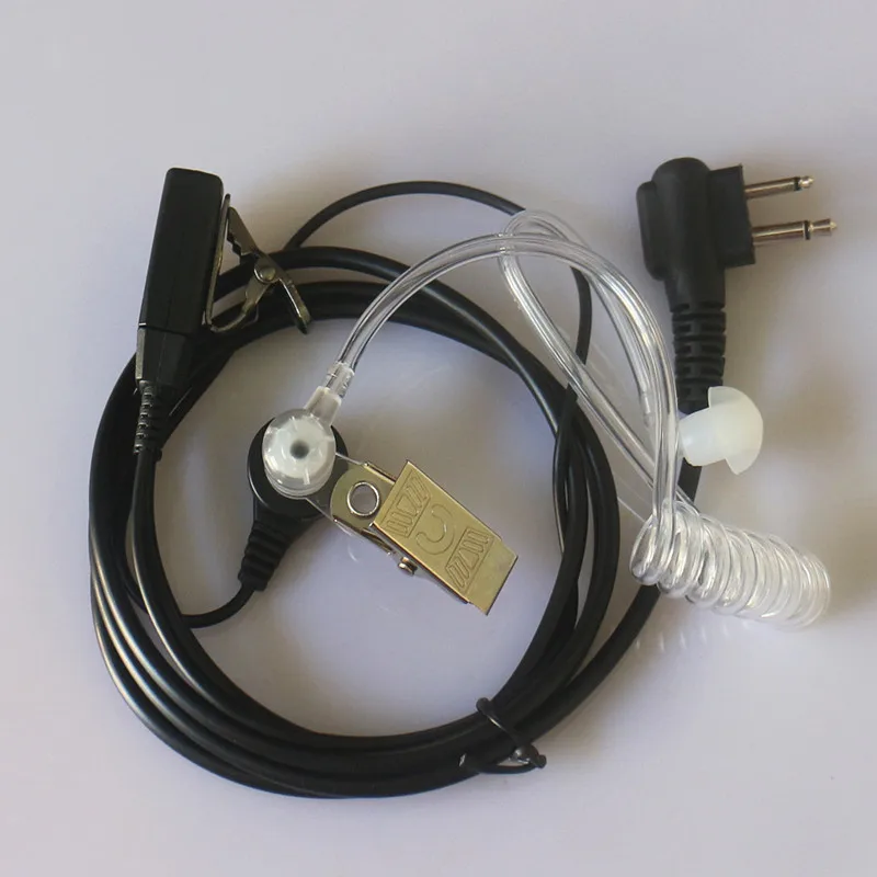 10 шт. Retevis 2Pin воздуха акустический Динамик гарнитуры для Motorola HYT TC-500 TC518 TC580 TC-600 TC-610 TC-700 2-передающая радиоустановка