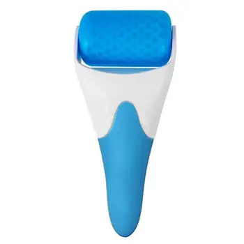 

Cool Ice Face Roller ABS Massage Anti-wrinkles Skin Lifting Eye Neck Relaxation Tool Green Wheel with White Handle