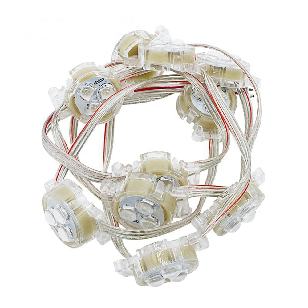 

SZYOUMY DC12V LED Module Exposed Point Light 3 leds 5050 SMD RGB Waterproof IP67 30mm diameter White/Blue/Green/Red