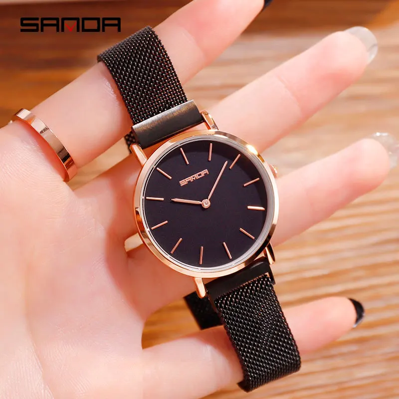 

SANDA Douyin Hot Selling Women's Star Quartz Watch Lazy Watch Magnet Watch Strap Magnet Watch