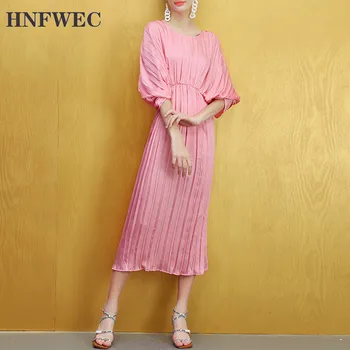 

2020 Summer and Spring New Women Dress Solid Color Cotton Ladies Dress Half Sleeve Fashion Women Clothing F857