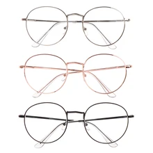 Мужские и женские очки для чтения диоптрийные-1-1,5-2-2,5-3-3,5-4 Ультра светильник металлические круглые винтажные очки для близорукости близорукие очки