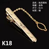 Goldren Tie Clip for Men Classic Meter Tie Clips Alloy Tie Bar Quality Enamel Tie Collar Pin Crystal Business Corbata ► Photo 3/6