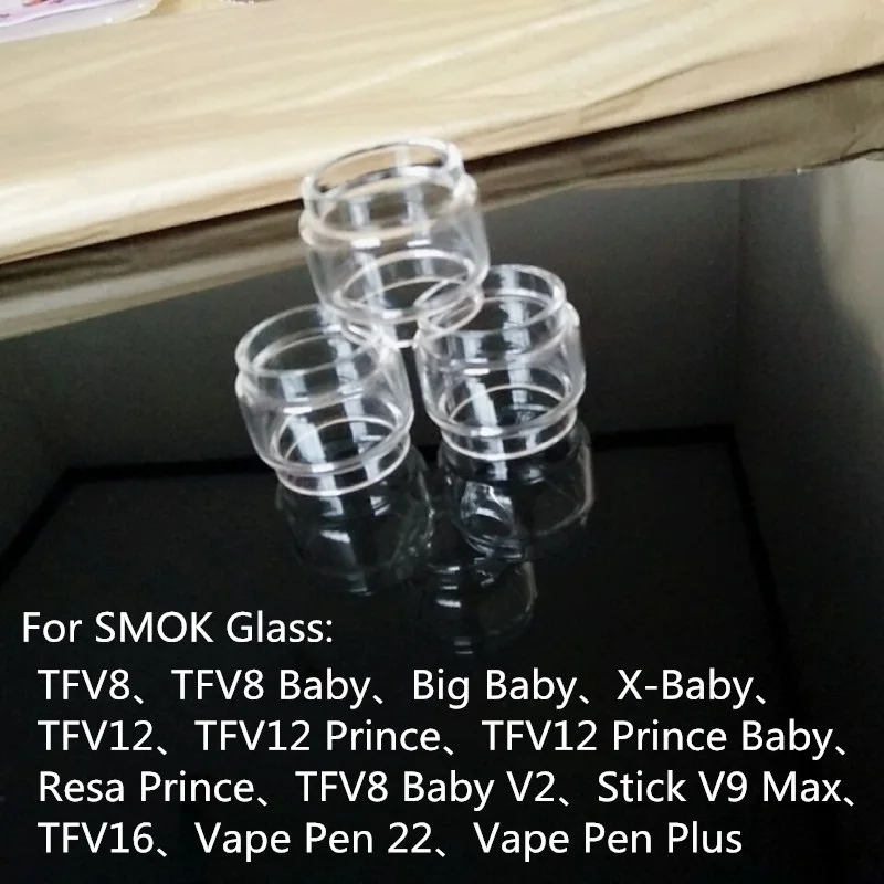 10 шт./лот стекло с расширенной лампочкой для TFV8 Big Baby V2 Tank TFV16 TFV12 Prince Stick V9 Max Замена