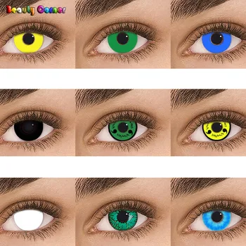 

Cosplay Various Styles Crazy Color Contact Lens Halloween Colored Cosplay Contact Lenses for eye