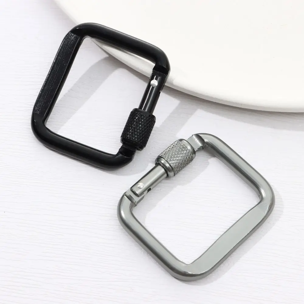 Triangle/Square Carabiner Outdoor Camping Hiking Keychain Snap Clip Hook Kettle Buckle Carabiner Outdoor Sports Accessories