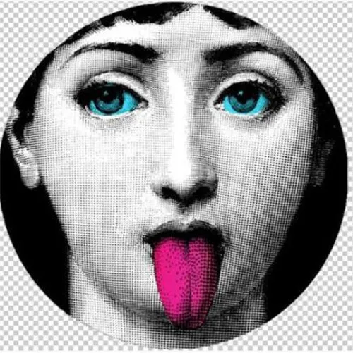 22 6/7/8 дюймов Fornasetti таблички для дома украшения на Рождество с суповую тарелку, производство Китай Декоративная Настенная посуда Китай Европейский Декор - Цвет: 22