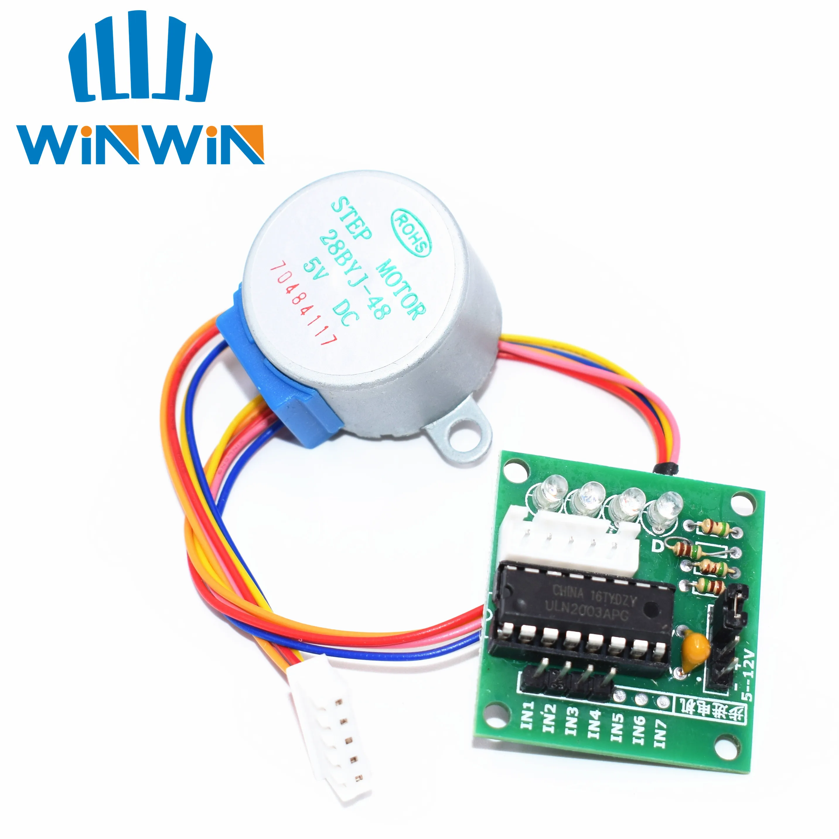 

10LOTS 28BYJ-48-5V 4 phase Stepper Motor+ Driver Board ULN2003 5 x Stepper motor +5x ULN2003 Driver board