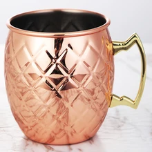 Stainless Steel 304 Mug Latticed / Hammered Style Drinking Cup 110cm High No Burr, No Hurt To Hands