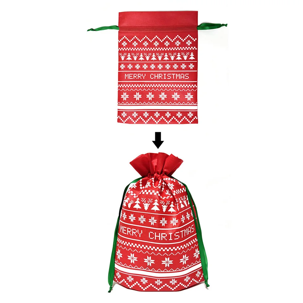Милая легкая Детская сумка для конфет, украшение дома, Рождественский подарок на шнурке