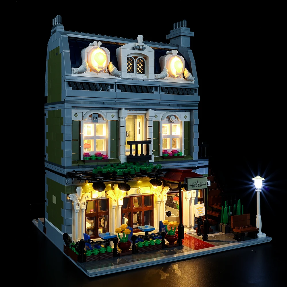 LED Light Kit Fit To Lego 10243 Block Parisian Restaurant USB Powered Gift 