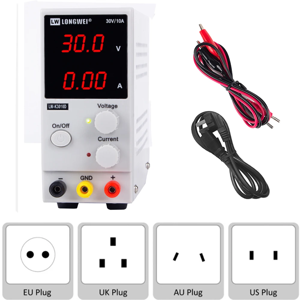  Longwei DC Lab Adjustable Power Supply Laboratory 30V 10A Switching Regulated Power Supplies 220 v 