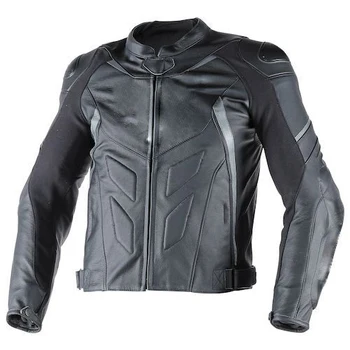 

Dain Avro D1 Leather Motorcycle Jacket Motorbike Scooter Motocross Black Jackets With Protector