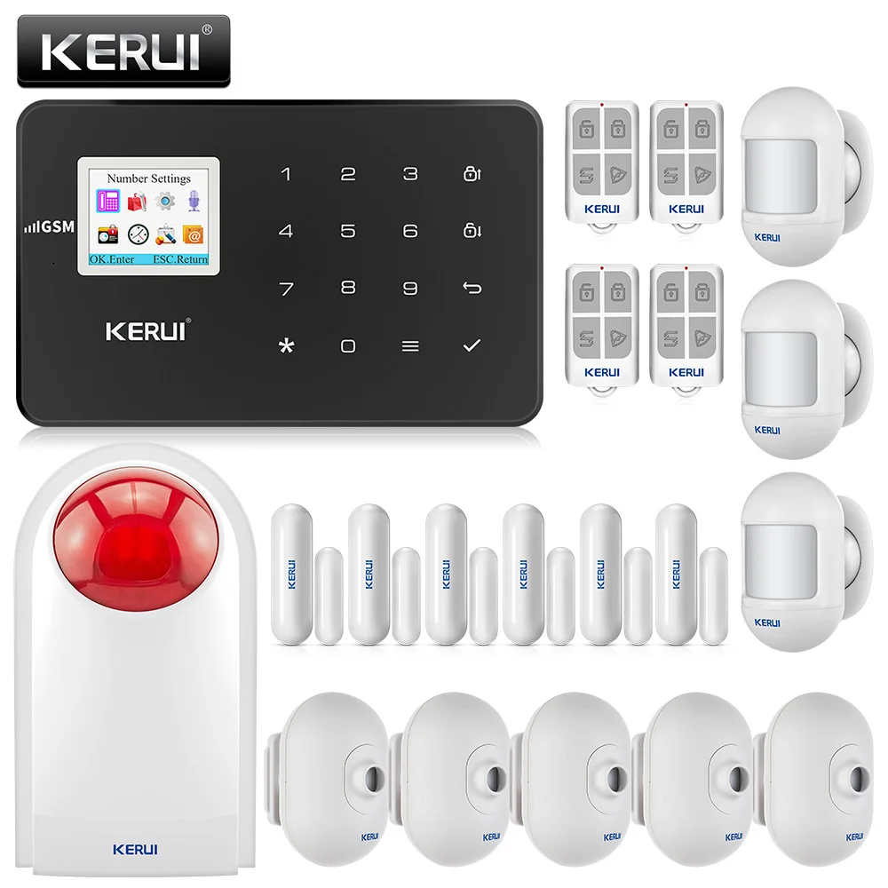 KERUI G18 home alarm wireless GSM security alarm system with motion