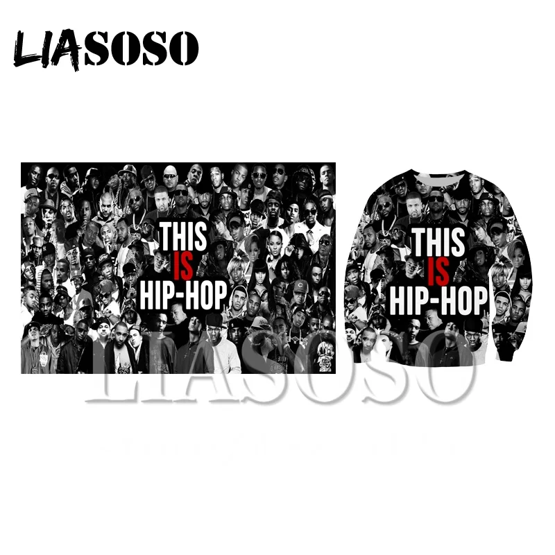 LIASOSO DIY 3D Print New Fashion Sweatshirt Long Sleeve Hip Hop Custom Men Women Fun Streetwear Punk Shirt Top Free Shipping