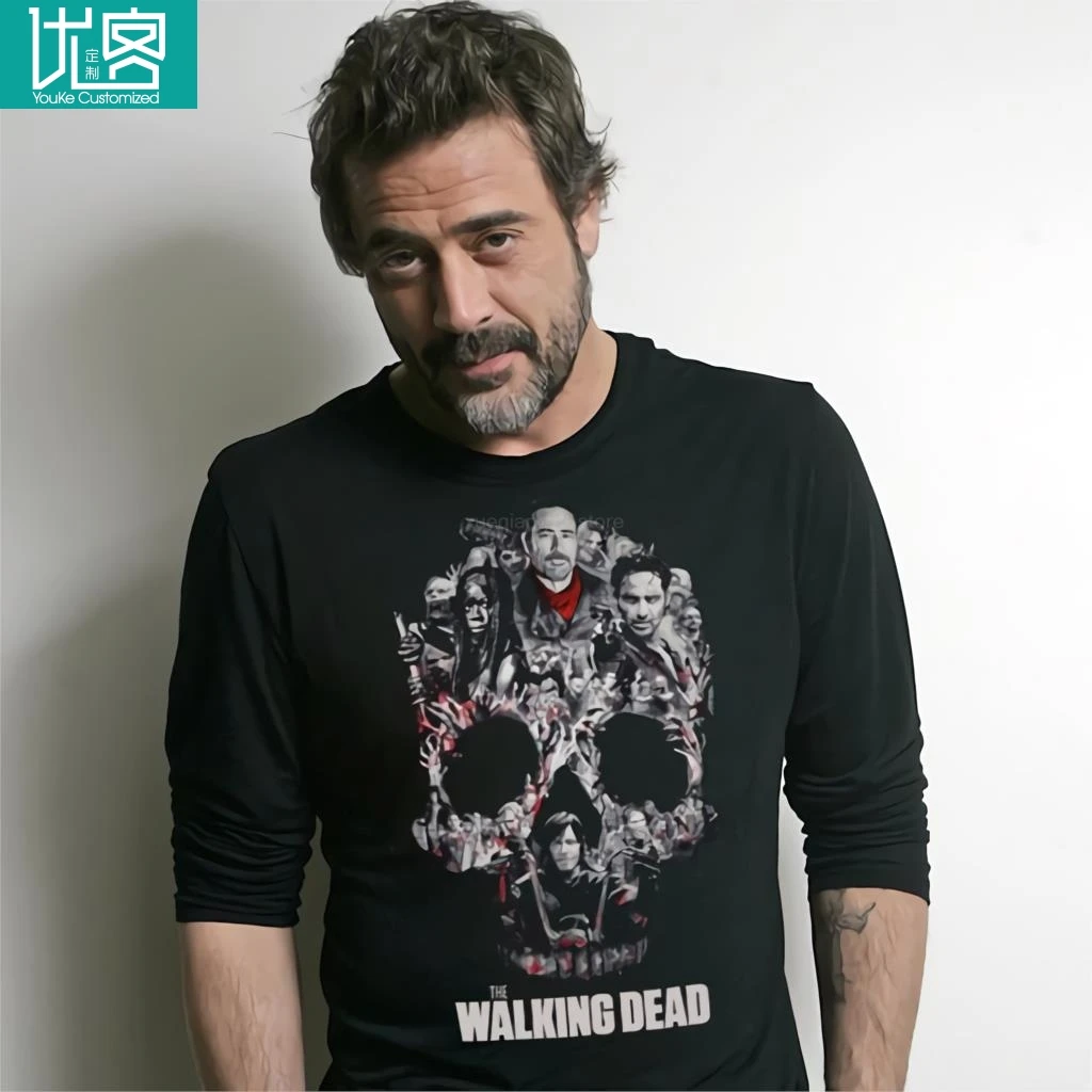 

2019 New Male Short Sleeve Cotton Clothes Tees Tops walking dead