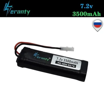 

Tamiya Connectors 7.2V 3500mAh SC Ni-MH battery for RC Cars RC Toys Tanks Boats (KEP-2P) 5000mah 7.2v Rechargeable Battery 1pcs