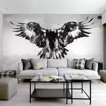 [Самоклеющиеся] 3D черный орел WG158 настенная бумага настенная печать настенные наклейки живот