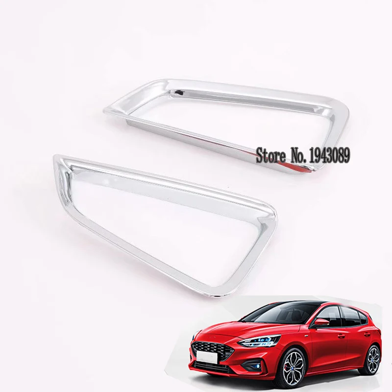 Для Ford new Focus Автомобильная хромированная задняя противотуманная фара Крышка лампы отделка ободок ПТФ в передний бампер обод для украшения крышка лампы