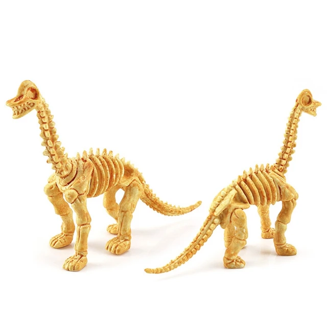 12Pcs Realistic Dinosaur Skeleton Mini Figurine Model Animal Replica Table Cake Topper Room Decor Boutique Collection H055 4