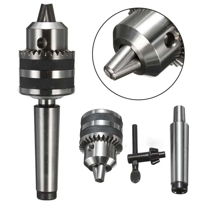 B16 1/2" Lathe Drill Chuck Self Tighten Drill Chuck Taper for Electric CNC Drilling Machine 1-13mm