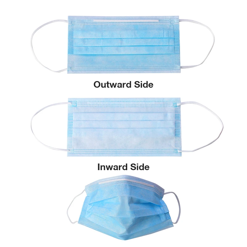 

50Pcs 3 Layer Sergical Med ical Mask Dropshipping filter for face Earloop Mask Anti-Dust koronavirus koronavirus masque