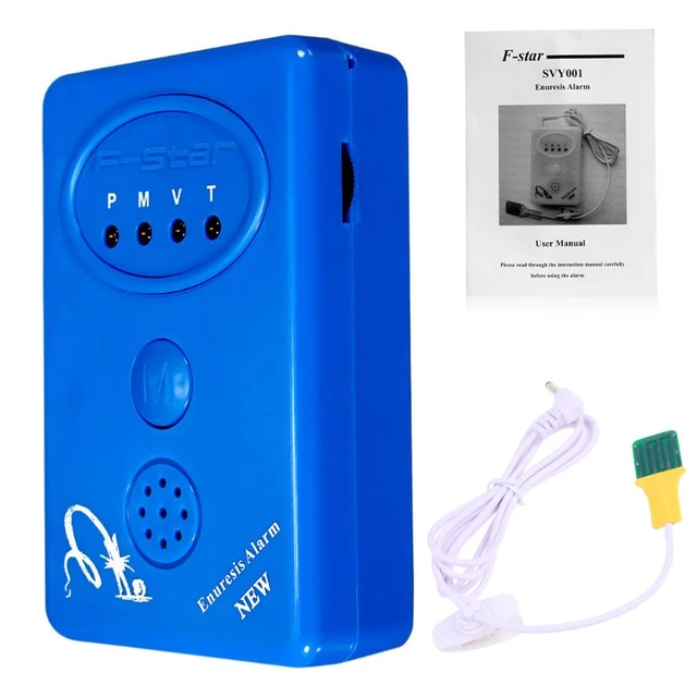 MLMERY Adult Baby Bedwetting Enuresis Urine Bed Wetting Alarm +Sensor With  Clamp Blue Baby Care