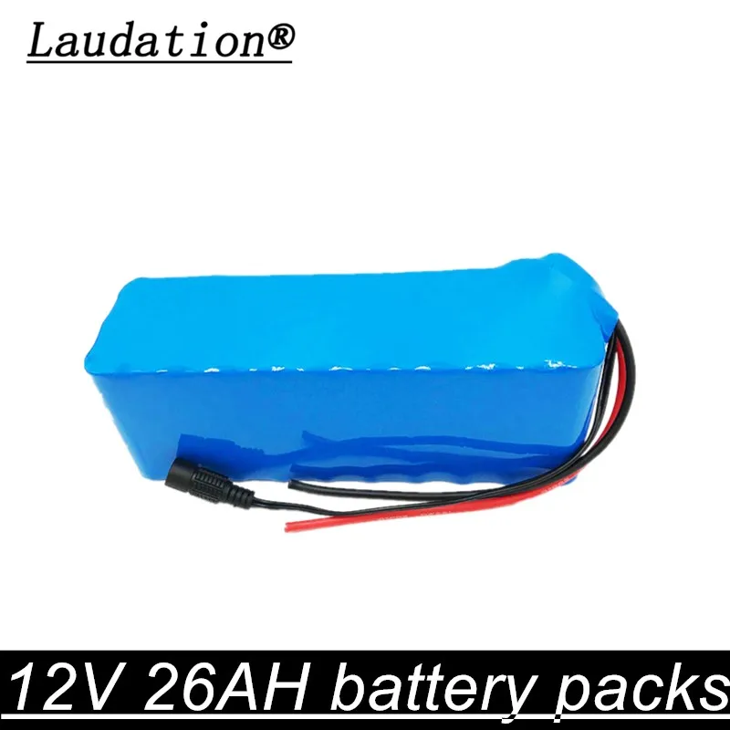 

laudation 12V 26AH Rechargeable Battery DC 12.6V 18650 Li-ion Battery 26AH Hunting Xenon Fishing Lamp Outdoor Light Source