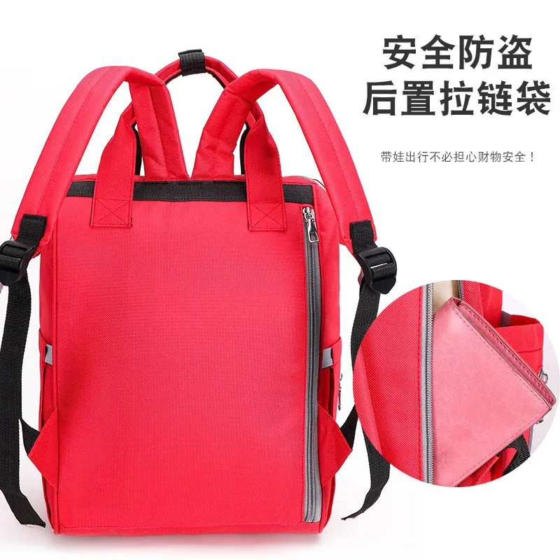 

2019 Hot Selling Fashion Cartoon Diaper Bag Large Capacity Wet And Dry Separation Anti-Theft Backpack